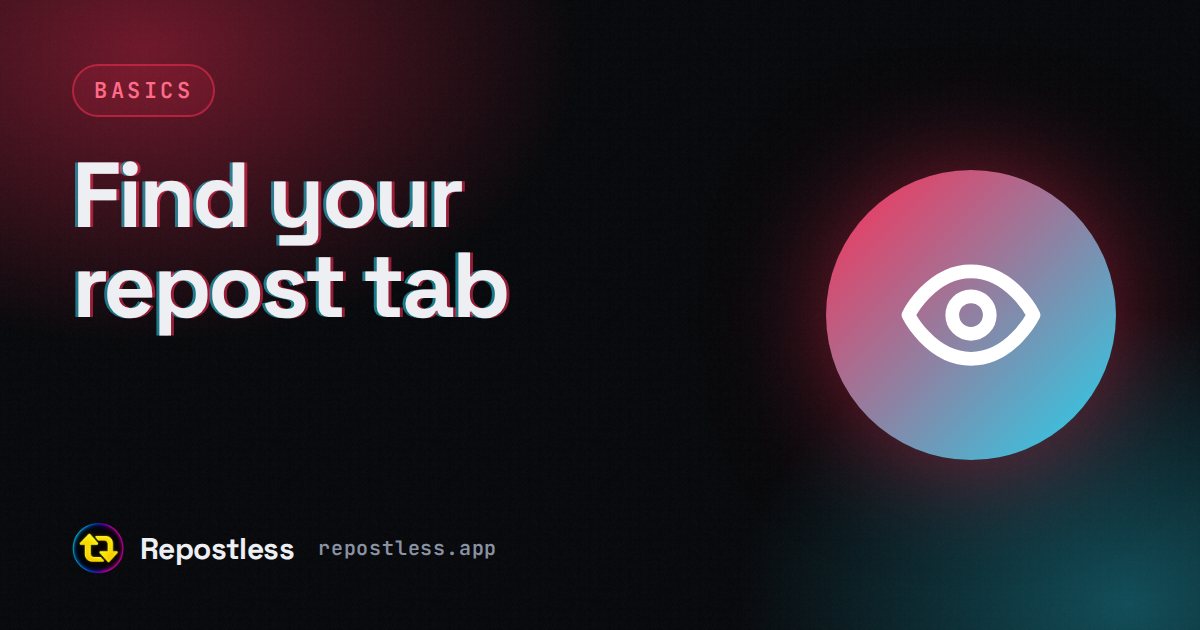 How to see your reposts on TikTok, finding the repost tab