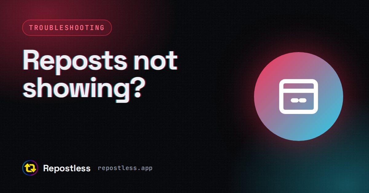 TikTok reposts not showing on your profile, causes and fixes